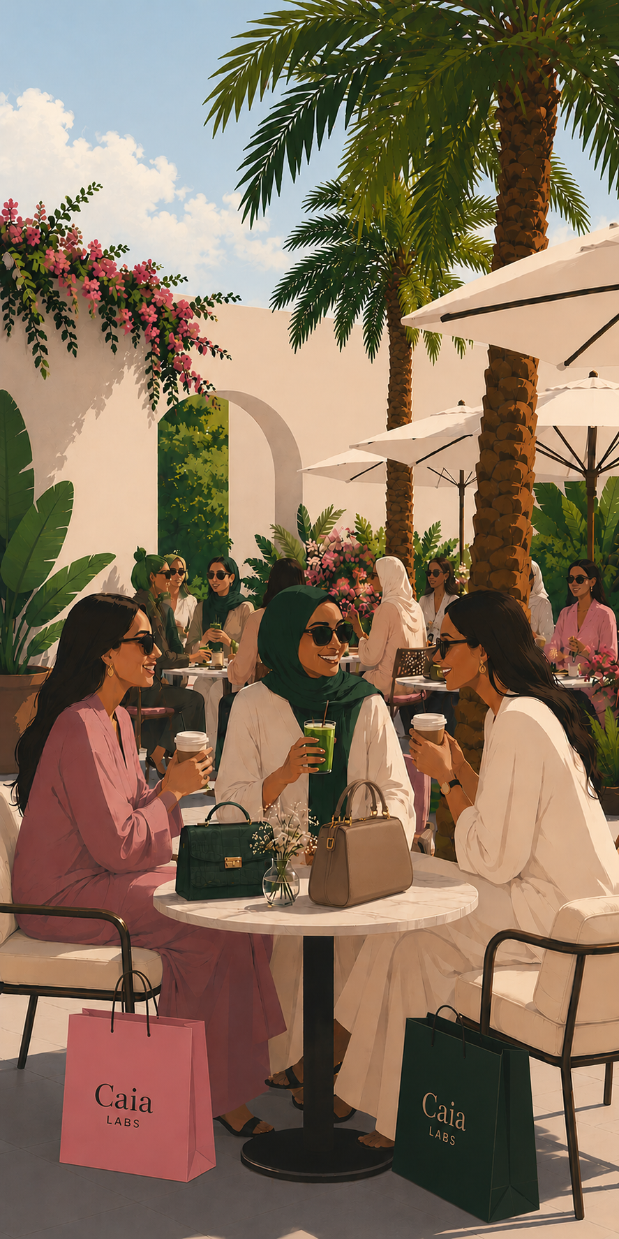 Upscale outdoor dining event